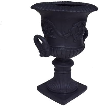Large Urn Planter Pot, Retro Concrete Plant Container, Weatherproof Decorative Flower Pot for Outdoor Patio Courtyard Lawn Indoor Living Room Lobby Decoration - Image 5