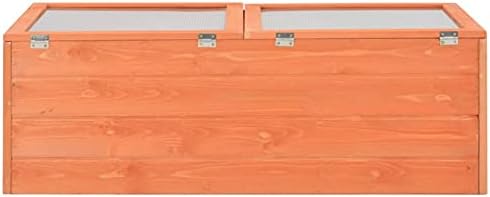 Greenhouse Garden Portable Mini Greenhouse Cabinet, Raised Flower Planter Shelf Protection for Outdoor and Indoor Wood 39.4"x19.7"x13.4" - Image 5