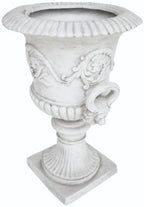 Garden Urn Planter Outdoor Lagre Flower Pot Vintage Urn Plant Container for Front Porch, Patio, Garden & Indoor Use, White - Image 7