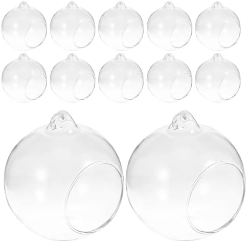 BESPORTBLE 12Pcs Modern Transparent Glass Globe Terrarium Elegant Air Plant Holders for Home Decor Succulent Display Micro Landscape Creation Vases by BESPORTBLE
