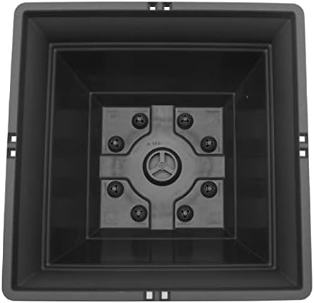 The HC Companies Eclipse Square Hanging Planter for Indoor Plants - Contemporary Hanging Plant Pot w/Attached Saucer - Lightweight & UV-Resistant Hanging Plant Holder (12" Black, Pack of 1) - Image 5