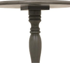 Decor Therapy Simplify Round Pedestal Accent Side Table, Black, 15"x15"x24" - Image 6