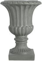 Outdoor Garden Urn Planter, 26 Inch, Gray - Image 4