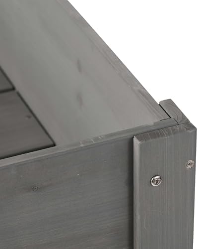 Planter Raised Garden Bed with Legs, Elevated Garden Beds Outdoor, Raised Flower Beds Outdoor, Elevated Planter Box, Vegetable Garden Bed (Grey, 40 * 20 * 31) - Image 5