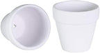 Winlyn 60 Pcs White Terra Cotta Pot - 2.5 Inch Tiny Mini Clay Pots with Drainage Holes Flower Nursery Terra Cotta Pots for Succulent Plants, Crafts, Wedding Baby Shower Favor - Image 3