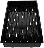SUNPACK 10" x 20" Seed Starting Tray, Black, 2.5" (Pack of 10) - with Drainage Holes, Perfect for Greenhouses or Indoor Gardening - Ideal for Seedlings and Cuttings - Image 2