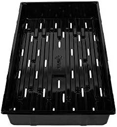 SUNPACK 10" x 20" Seed Starting Tray, Black, 2.5" (Pack of 10) - with Drainage Holes, Perfect for Greenhouses or Indoor Gardening - Ideal for Seedlings and Cuttings - Image 2