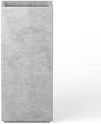 Kante Accent Column Square Pale Gray Concrete Planter 23.6" H, Outdoor by Unknown