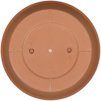 16" Round Terracotta Style Recycled Resin Planter Pot, Lightweight Outdoor & Indoor Flower Pot with Drainage Holes, Weather & Fade Resistant - Image 6