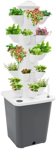 25-Plant Vertical Tower Garden System - Indoor Hydroponic Growing Kit by Unknown