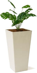 XBrand 30-Inch Tall Tapered Indoor and Outdoor, White Planter by XBrandHomeGarden