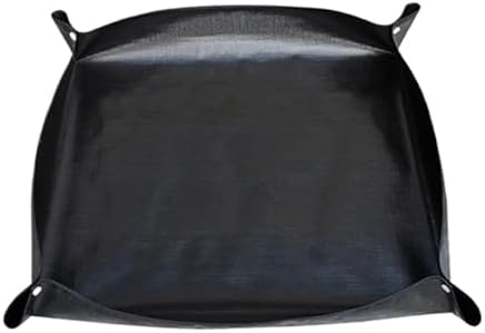 Repotting Mat Plant Repotting Mat Waterproof Flower Pots Transplanting Pad Potting Soil Control Foldable Succulent Potting Mat Gardening Tray(Black-50x50cm) by Unknown
