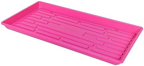 SUNPACK 10" x 20" Heavy Duty Shallow Plastic Seed Starting Tray, Magenta, 1" (Pack of 30) - No Drainage Holes, Perfect for Greenhouses or Indoor Gardening - Image 2