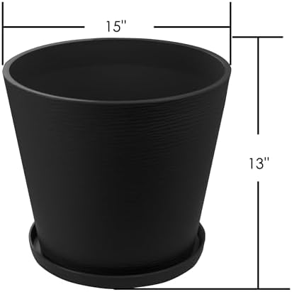 Kozyard 4Packs Round Planter Indoor Outdoor Plant Pots - Image 7