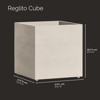Reglito Cube Planters for Outdoor Plants, Square Indoor/Outdoor - Image 2