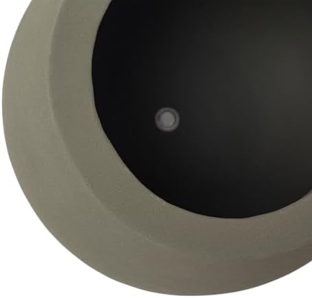 FAB HAB Beryl Handmade Round Metal Planters in Verde/Sage Green – Set of 3 (8", 15", 19”), Indoor/Outdoor, Lightweight with Drainage Holes - Image 4