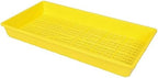 SUNPACK 10" x 20" Heavy Duty Mesh Plastic Seed Starting Tray, Yellow, 2.3" (Pack of 10) - Ensures Water Drainage and Aeration, Perfect for Greenhouses or Indoor Gardening - Image 2