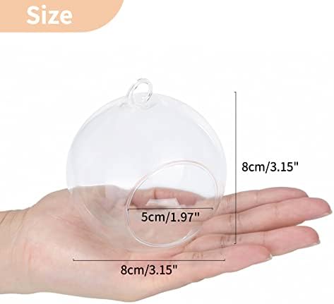 NUPTIO Hanging Glass Candle Holders, Set of 24 Globe Tealight Holders - Image 2