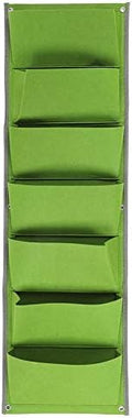 Vertical Green 7 Pocket Felt Plant Bag Wall Planter Eco Friendly Flowerpot Landscaping Accessories Gardening Tool by Unknown
