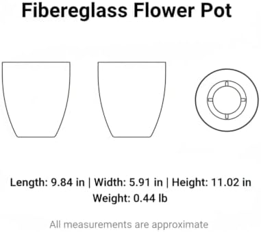 Fiberglass Standing Planter, 1 PC - Image 7