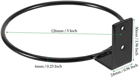 10 PCS 5 Inches Flower Pot Holder Ring, Wall Mounted Wall Plant Hanger, Collapsible Metal Wall Planter Holder for Indoor and Outdoor Plant Pots, Black - Image 2