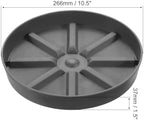 PATIKIL Plant Pot Saucers 10.5 Inch, 3 Pack Plastic Round Plant Pot Thicker Flower Drip Tray for Indoor Outdoor, Gray - Image 2