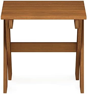 Furinno TIOMAN Compact Patio Table with X-Leg, Easy Assembly, Natural - Image 6