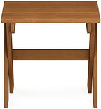 Furinno TIOMAN Compact Patio Table with X-Leg, Easy Assembly, Natural - Image 6