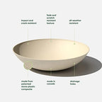 Veradek Mason Series Lane Bowl - Large Outdoor Bowl Planter - Image 3