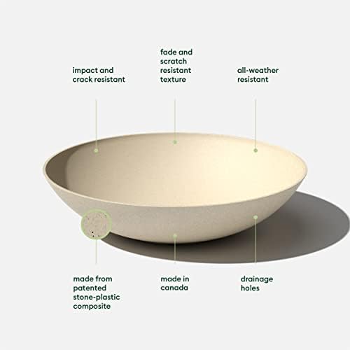 Veradek Mason Series Lane Bowl - Large Outdoor Bowl Planter - Image 3