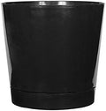 Novelty Root & Vessel Majestic Full Depth Round Cylinder Pot, Glossy Black, 14-Inch (10148) by Novelty