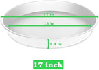4 Pack of 17 inch Plant Saucer, 2.3" Depth Tray, Large Deep Garden Plastic Flower Planter Plant Trays for Indoors Outdoor Bath Bath (17", Creamy White) - Image 2