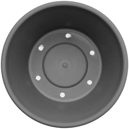 Bloem Terra 10" Plastic Planter, 2 Gallon, Charcoal, 6-Pack - Image 5