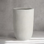 Oakrain 18" Tall Planter White Large Indoor Outdoor Decorative Pot by Oakrain