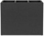 Smooth Rectangular Fiber Cement Planter, Black, 31.1 x 11 x 24.8 in - Image 4
