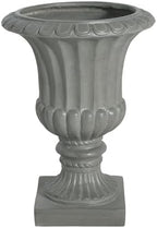 26" Gray Large Urn Planter Outdoor – Tall Pedestal Planters for Outdoor Plants, Durable Magnesium Oxide Garden Urn Flower Pot for Patio, Front Porch, or Indoor Décor - Image 7