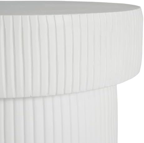 Christopher Knight Home Jorine 24"H Plant Stand, Pedestal Column Side Table, Lightweight Concrete Plant Stand, Indoor Outdoor Plants Standing for Entryway Garden Yard Home, No Assemly Needed, White - Image 7