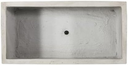 Large Rectangular Outdoor Planters, 35 Inch, White - Image 7