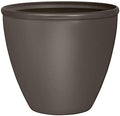 Suncast 16" Seneca Resin Flower Planter Pot - Contemporary Weather-Resistant Flower Pot for Indoor and Outdoor Use, Home, Yard, or Garden - Bronze by Suncast