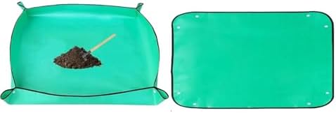 Waterproof Foldable Planting Mat Garden Potting Pad for Plant Flower Pot Transplanting Plants for Indoor Plant Repotting(Green 75cmx100cm) by Unknown
