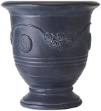 Merax 21.26" H MGO Flower Urn Planter with Drainage, Antique Black - Image 3