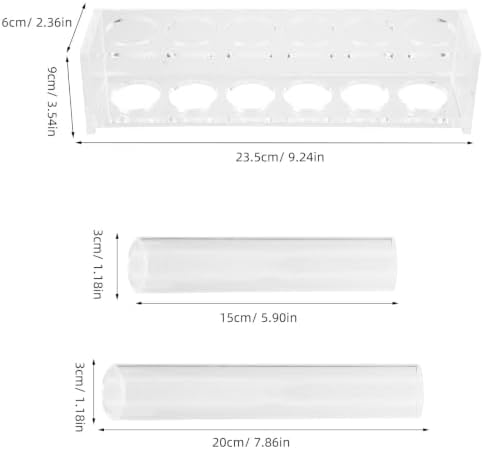Glass Test Tube Propagation Vases with Plastic Rack for Plants - Image 7