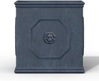 Kante Modern Home Minimalist 10.2" W Dusty Blue Concrete Square Planter by Unknown