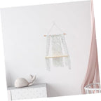 Cabilock Macrame Wall Shelf Handmade Boho Decor Plant Hanger Floating Decorative Wall Hanging - Image 5