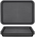 GREANER 20 Inch Plant Trays, 3Pcs Black Pebble Tray for Plant Humidity, Planter Trays and Saucers for Indoors and Outdoors Use by GREANER