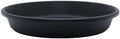 The HC Companies Flower Pot Saucers - Plastic Plant Saucer for Outdoors & Indoors - Traditional Design Plant Pot Trays for Water Drainage - Durable & Stylish Round Plant Tray (17.5-inch Black) by TheHCCompanies