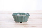 Willow Bonsai Ceramics Flower Design Bonsai Pot, 4.5inch Diameter, Plant Container, Succulant Pot, High Fired Ceramic Stoneware, Frost Proof, Handmade (Seaweed 2023) - Image 2