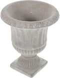 Cabilock Cement Flower Vase Urn Planter 6.29 Inch Retro Succulent Pots with Vertical Stripes for Indoor Outdoor Garden Decor by cabilock