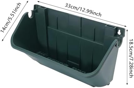 Vertical Wall Planter with 24 Pots, Hanging Garden Plant Flowerpot Holder, Stackable Wall-Mounted Planter, Balcony Planters for Flowers Vegetables Fruits (Army Green, 24 Pots) - Image 2