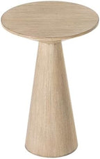 COZAYH Small Pedestal End Table Farmhouse Martini Table, Distressed Grey - Image 7